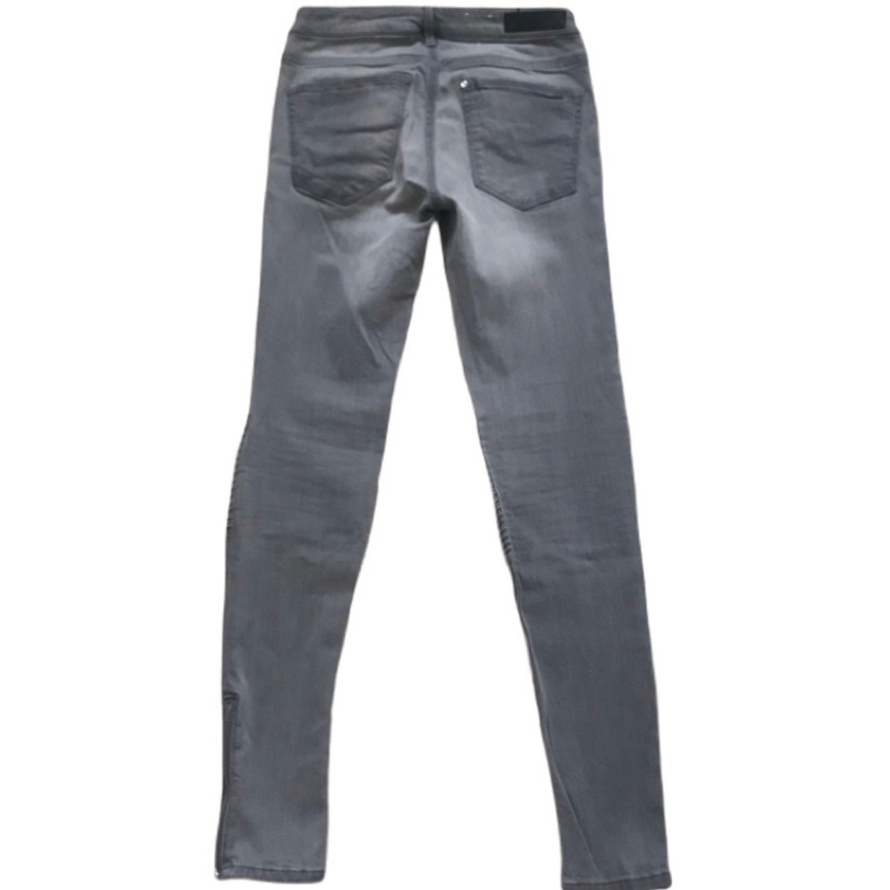 H&M Gray Moto Jeans Size 26 - Picture 3 of 8